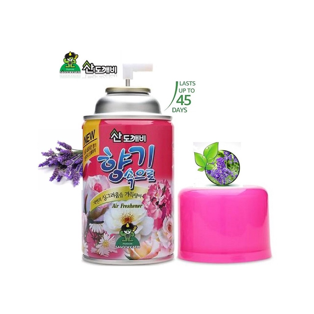 [Lõi máy xịt] Bình xịt thơm phòng khử mùi cao cấp Sandokkaebi Hàn Quốc 300ml