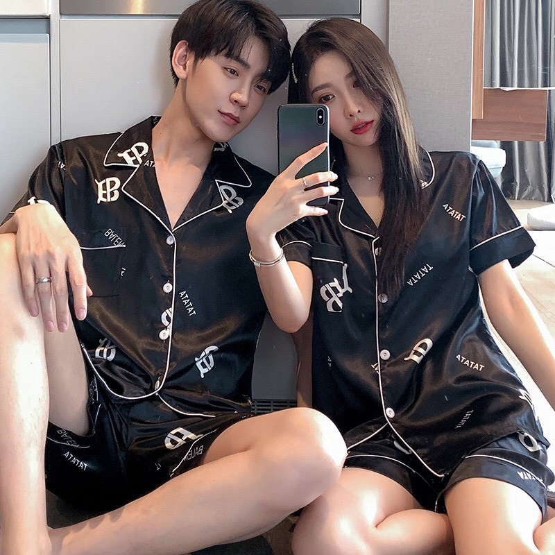 Pyjama nam nữ lụa sang trọng đồ mặc nhà nam nữ lụa thoáng mát