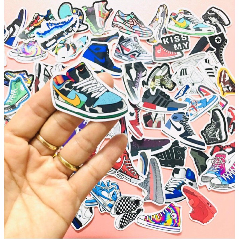 10-50 hình sticker giày sneakers decal(random hình)