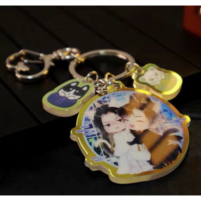 Móc khoá hologram Husky Và Sư Tôn Mèo Trắng Của Hắn, chính hãng Mofan