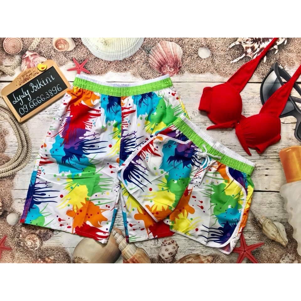 Quần đi biển mẫu sơn nam nữ hội nhóm vải dù đẹp, không dính cát thương hiệu DONGPHUCBONMUAOFFICIAL mẫu mới 2022