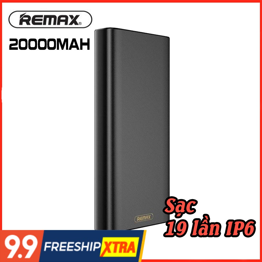 Sạc Dự Phòng Remax RPP-150 20000mAh Polymer 4 Cổng vỏ nhôm nguyên khối - BH 1 Năm