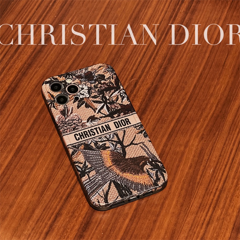 Ốp Điện Thoại TPU Mềm Chống Sốc Họa Tiết Hoa Và Chim Thương Hiệu Dio Sang Trọng Cho iPhone 11 12 13 Pro Max X XR XS Max 7 8 Plus