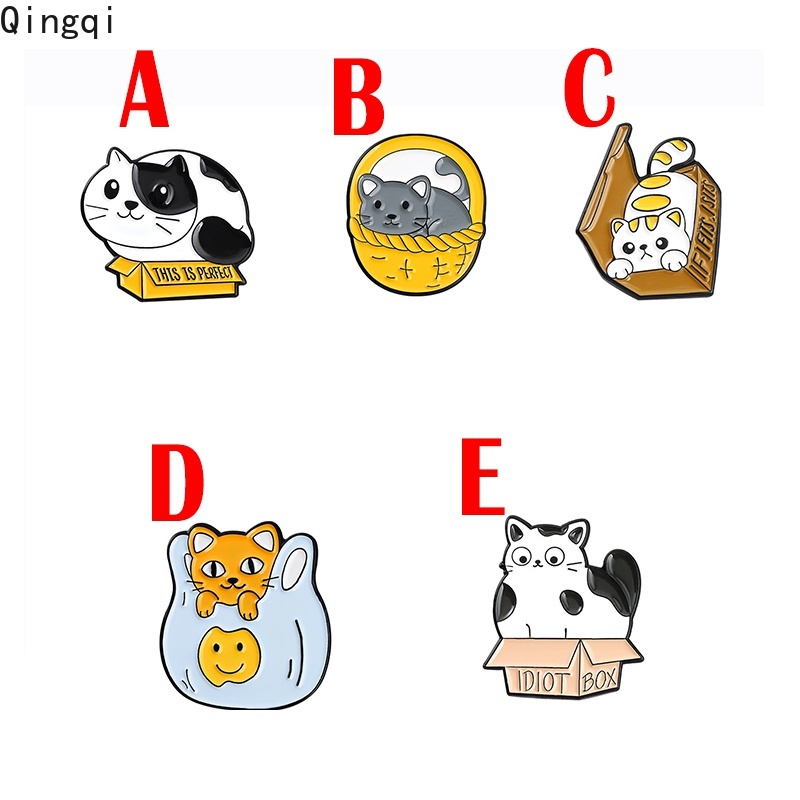 Huy hiệu cài áo Miss Zoe thiết kế chú mèo hoạt hình ngộ nghĩnh đáng yêu