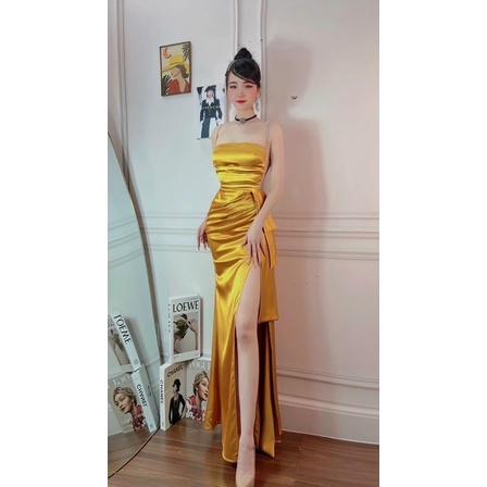 MS1289V ĐẦM BODY HAI DÂY XẺ ĐÙI full size S/M/L/XL