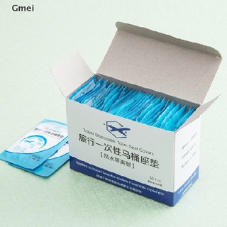 Set 50 miếng lót bồn cầu bằng nhựa PE an toàn dùng một lần