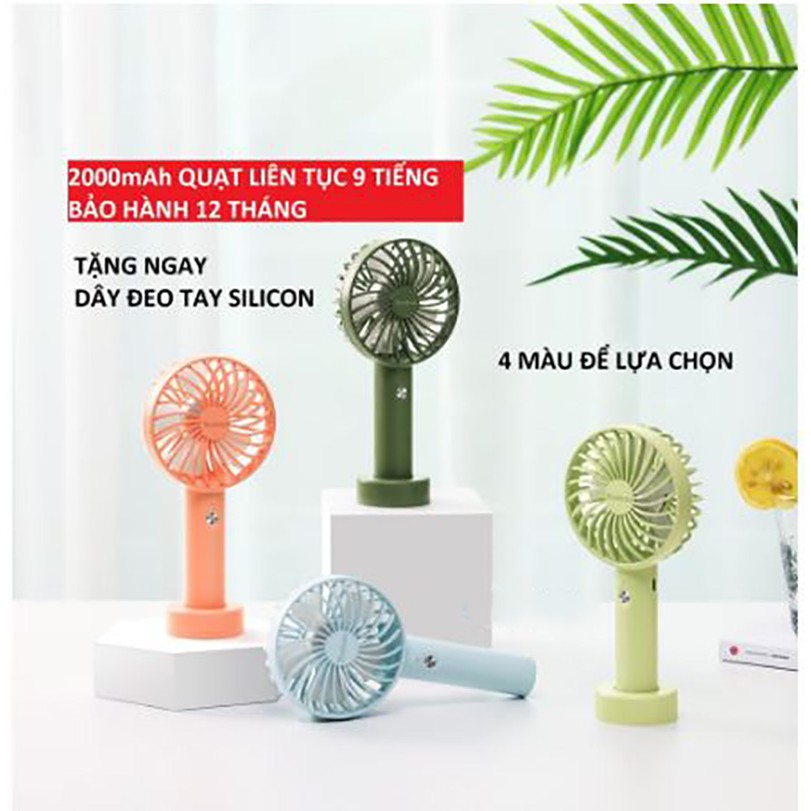 Quạt tích điện mini có thể để bàn Yoobao F3S siêu xinh, dung lượng 2000mAh, liên tục 9 tiếng