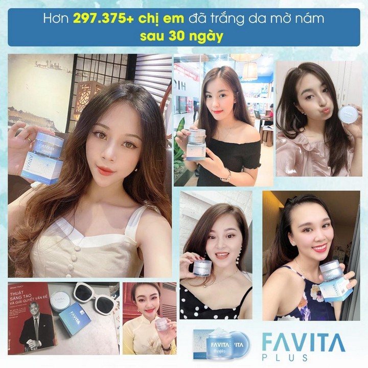 FAVITA PLUS [CHỤP THẬT] KEM CHỐNG LÃO HÓA FAVITA PLUS Chính Hãng - Kem chống lão hóa Số 1 Thái Lan