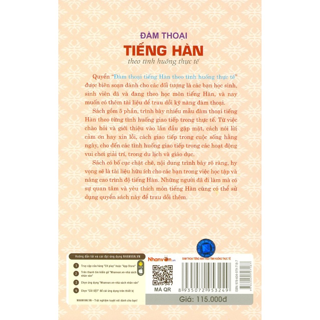 Sách - Đàm Thoại Tiếng Hàn Theo Tình Huống Thực Tế