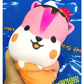 SQUISHY KEM CHUỘT HAMSTER HỒNG  (huongtrang15)