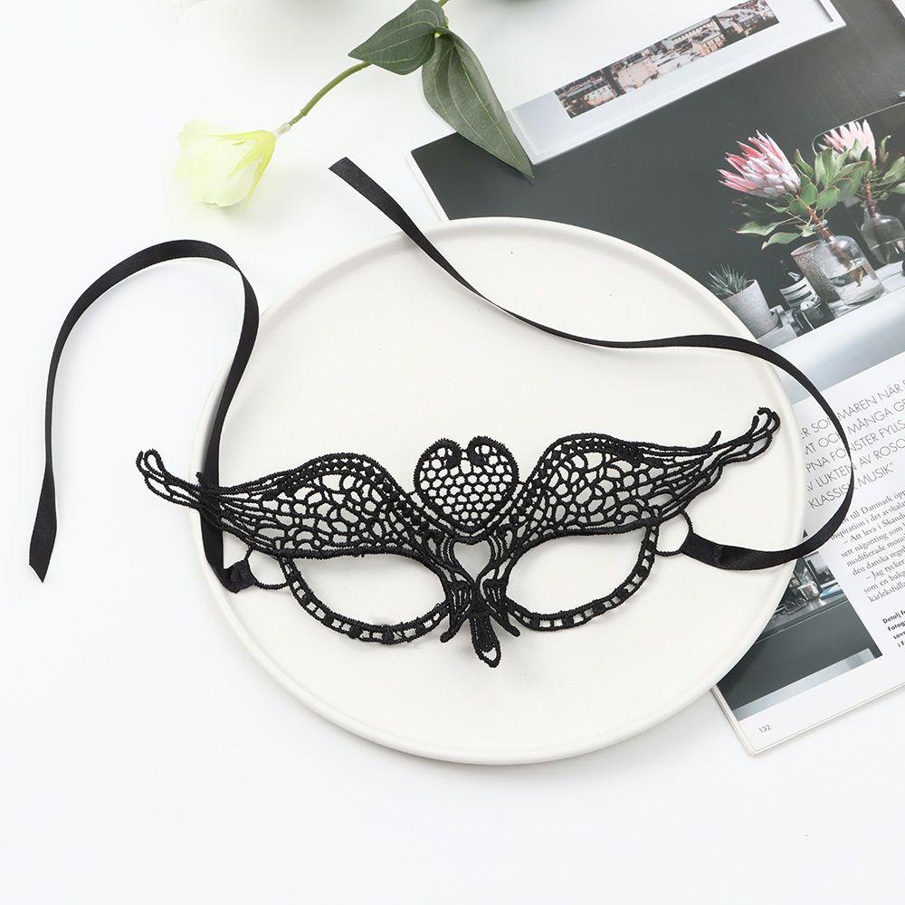 Mặt Nạ Ren Màu Đen Dùng Hóa Trang Chụp Ảnh Cho Nữ