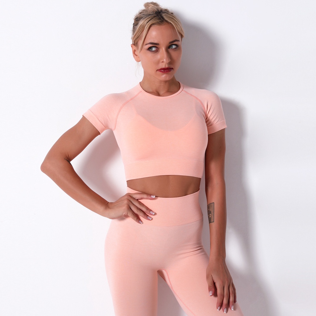 Bộ đồ tập gym nữ LUAHZO set quần áo tập yoga thể thao thun co giãn thoải mái 4 chiều 9186 TK7T402