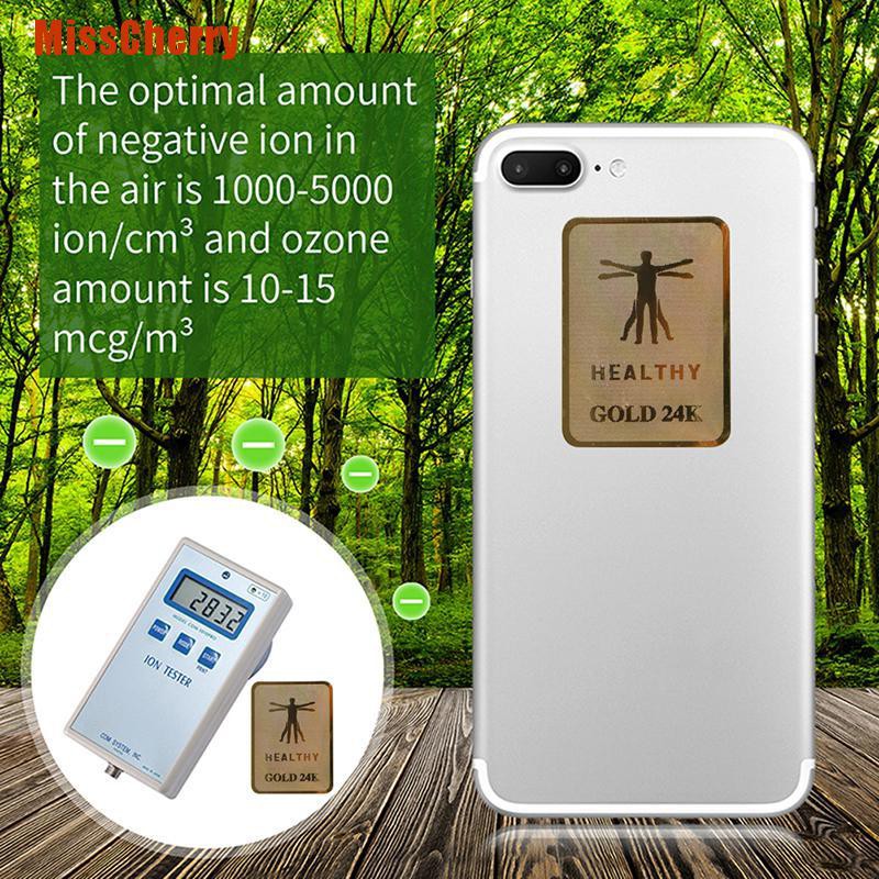 Miếng Dán Chống Bức Xạ 24k 1000 Ions 99.99 Cho Điện Thoại