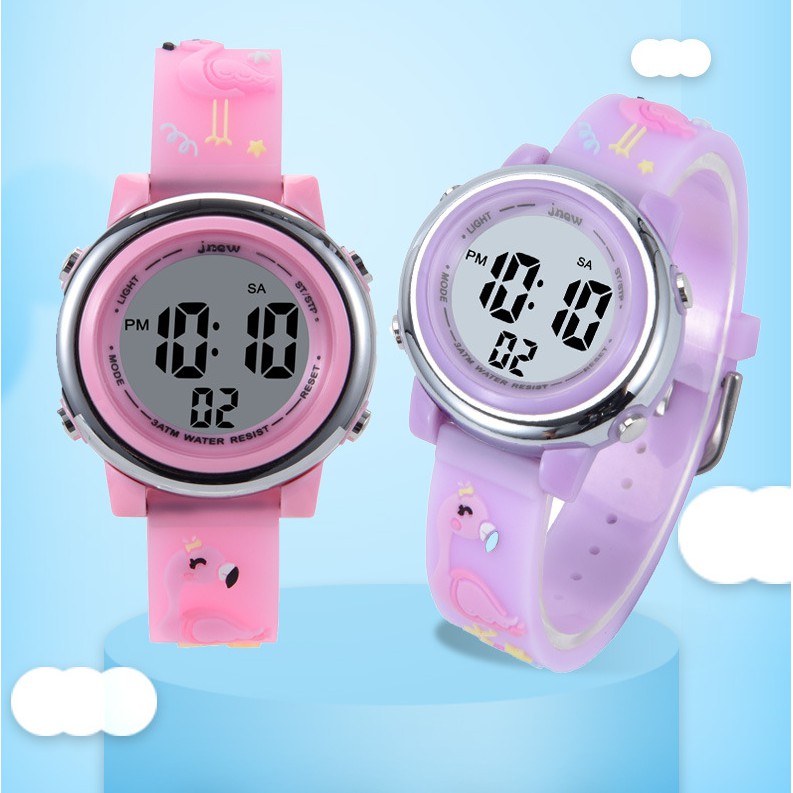 Đồng Hồ Đeo Tay Chống Nước Có Đèn Led Thời Trang Cho Bé Gái | BigBuy360 - bigbuy360.vn