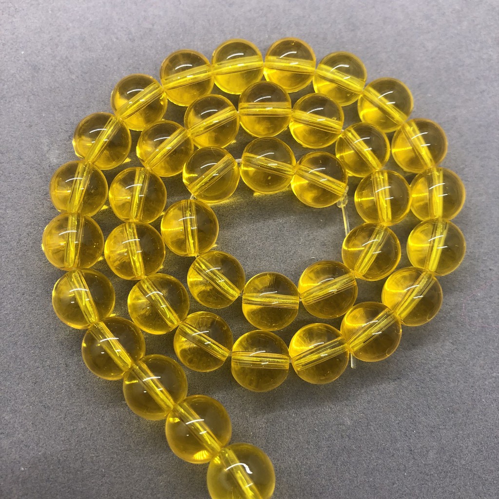 Hạt pha lê thạch anh vàng 4-12mm dành cho tự làm cho trang sức đeo tay thủ công