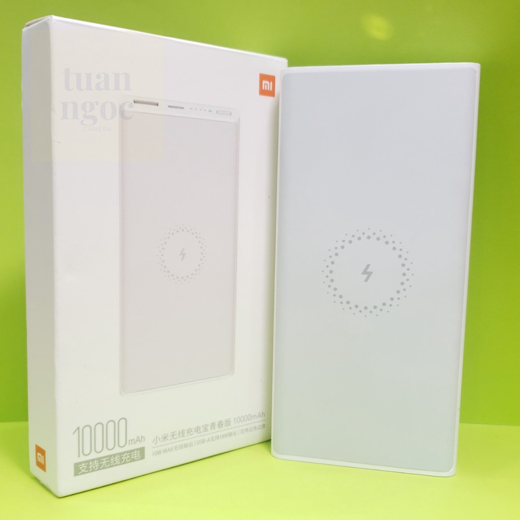 [Freeship] Sạc Dự Phòng Không Dây Xiaomi 10.000mah, Sạc Dự Phòng Mini