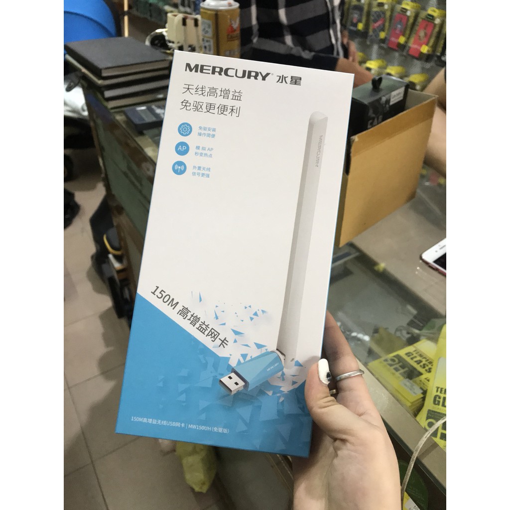 Thu wifi cho máy tính bàn tự nhận driver chính hãng Mercury | BigBuy360 - bigbuy360.vn