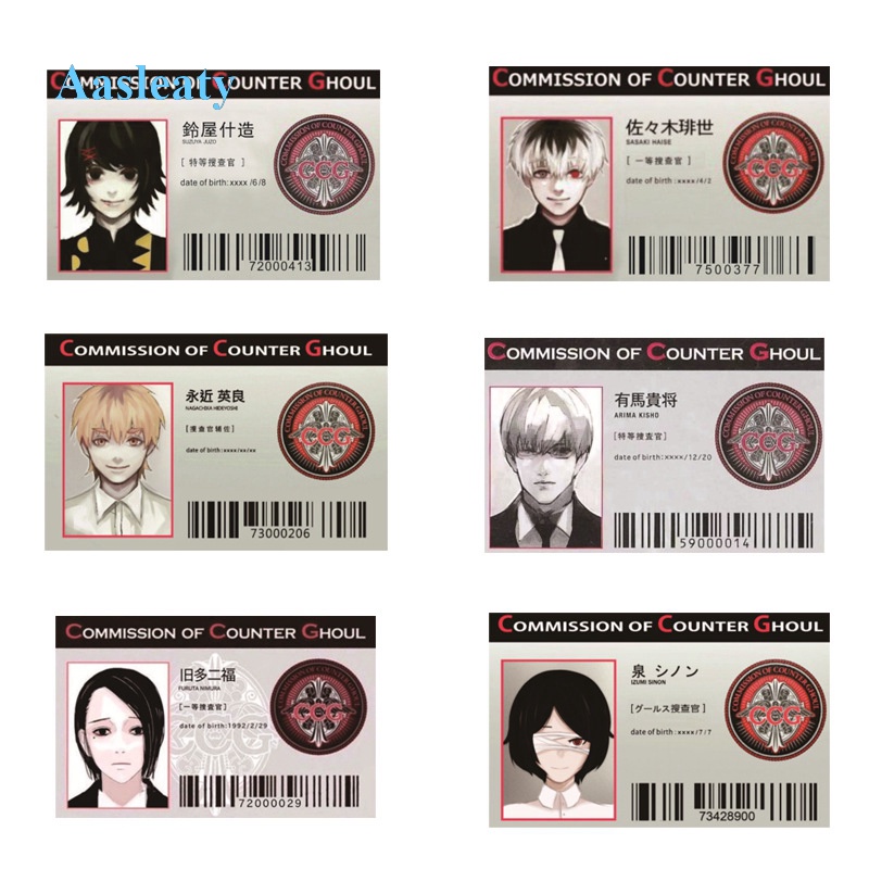 Thẻ Hình Nhân Vật Anime Tokyo Ghoul Id Pvc