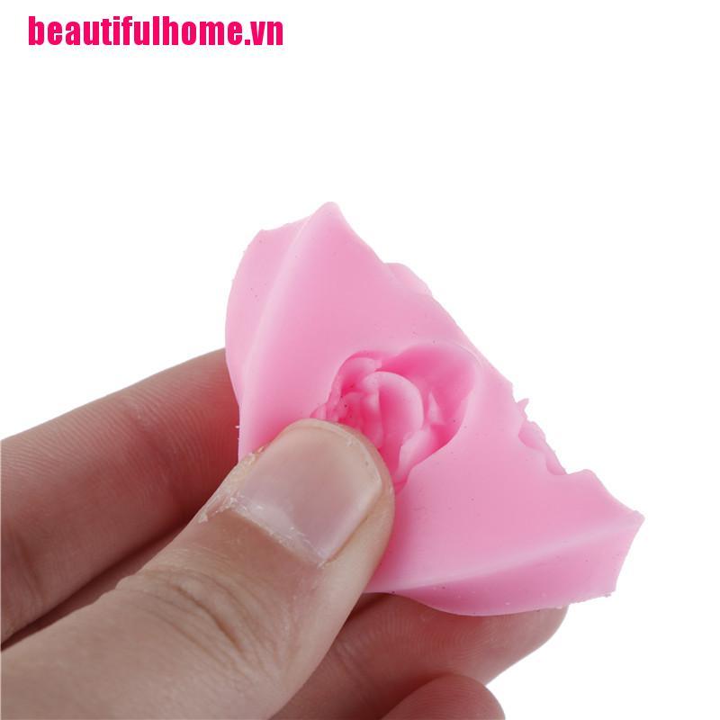 Khuôn Làm Bánh Chất Liệu Silicone Hình Hoa Hồng 3d Sáng Tạo