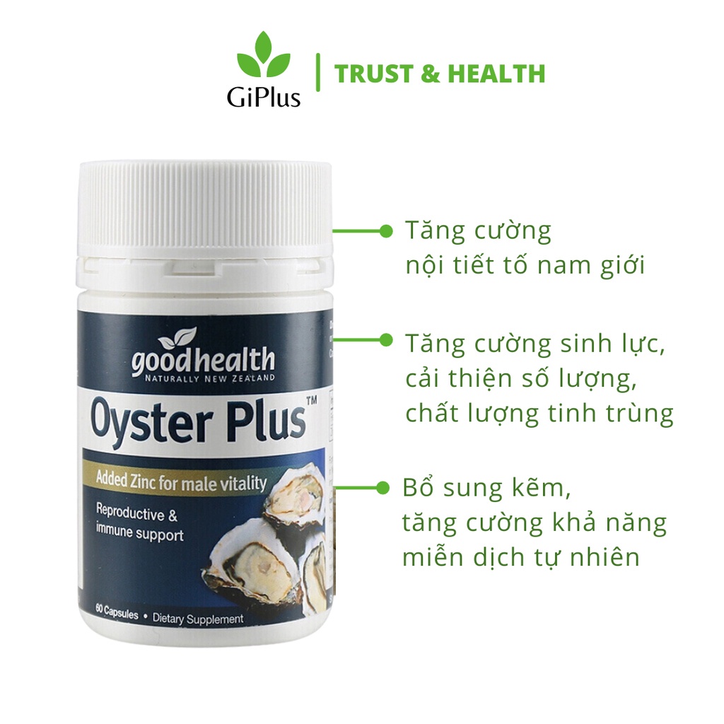 Viên Uống Tinh Chất Hàu, Tăng Cường Sinh Lý Nam New Zealand Oyster Plus Goodhealth