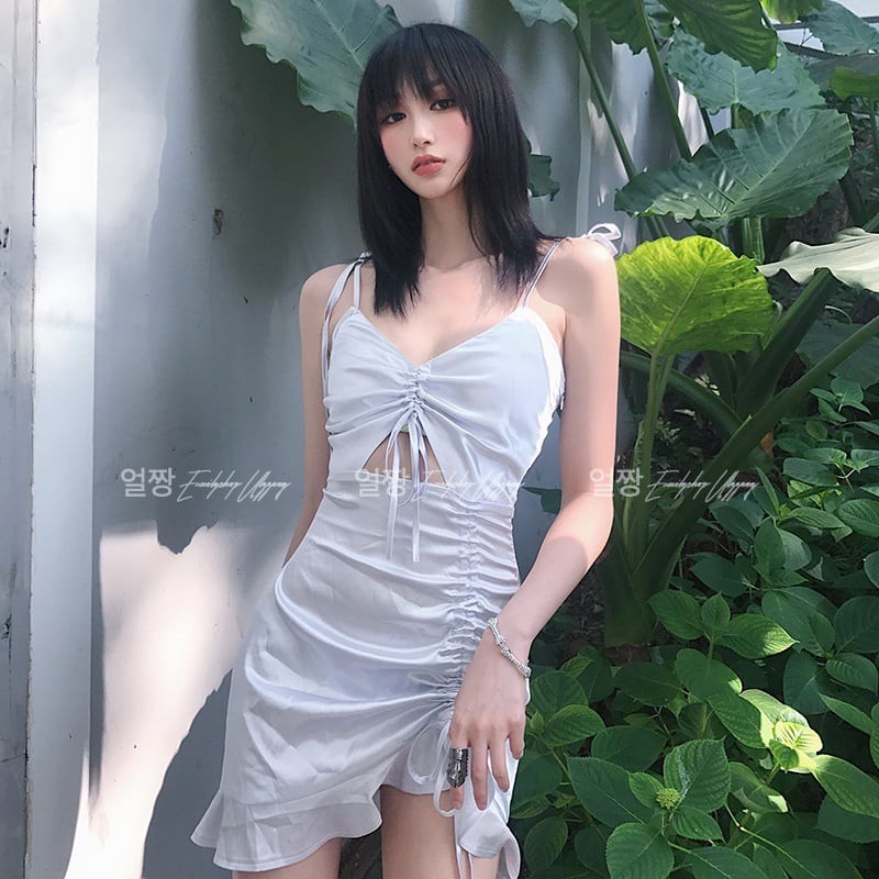 Đầm nữ hai dây dáng ôm mini Emilyshop