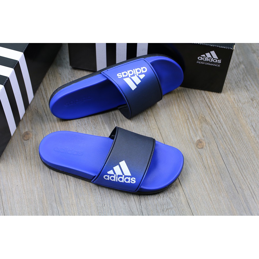Dép thể thao Adidas Plus siêu êm tram màu xanh dương hàng vnxk