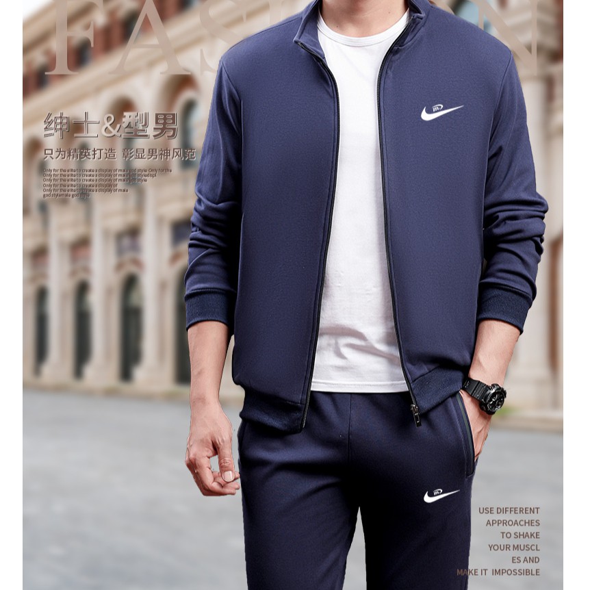 Bộ Đồ Thể Thao Áo Khoác Hoodie Phối Quần Dài Thiết Kế Cá Tính Cho Nam | BigBuy360 - bigbuy360.vn