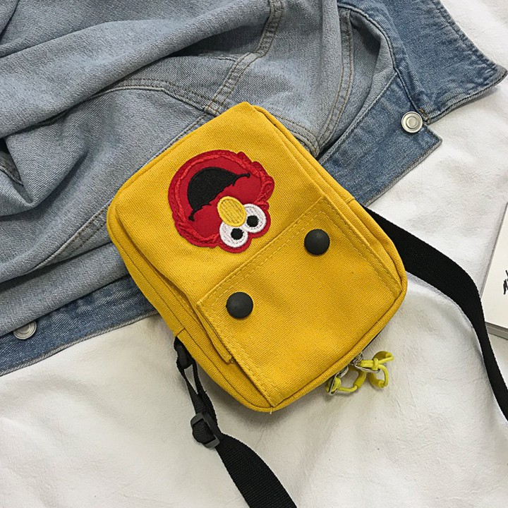 Túi tote trơn vải đeo chéo đi học canvas mềm cao cấp | BigBuy360 - bigbuy360.vn