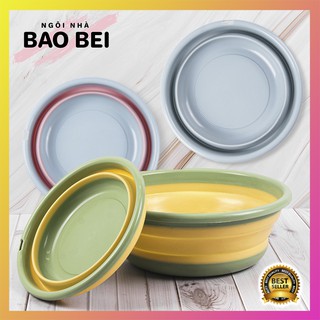 XÔ CHẬU THAU NHỰA GẤP GỌN SILICONE GẤP GỌN TIỆN LỢI - HÀNG TRUNG QUỐC CAO CẤP