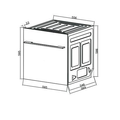 Máy Rửa Chén Âm Tủ Malloca - 6 Bộ Chén Dĩa - Dạng Ngăn Kéo WQP6-87CP