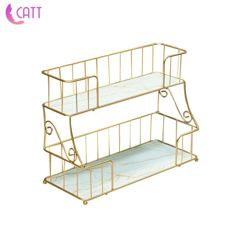 [Dadada1] Kệ Đựng Đồ Trang Điểm / Nước Hoa / Dầu Gội / Đầm / Nhà Tắm 2 Tầng Sắp Xếp Gọn Gàng