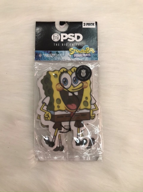 👉1 - Nước hoa thơm xe PSD Spongebob Air Freshener- Mỹ