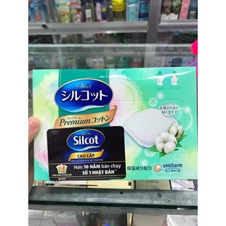Bông Tẩy Trang #Silcot Cao Cấp - màu xanh lá