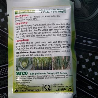 Phân Bón Đa Yếu Tố Senca_16 50g Khối Lượng
