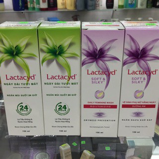 Dung dịch vệ sinh phụ nữ Lactacyd 150ml Tinh Chất Trầu Không/ Dưỡng Ẩm