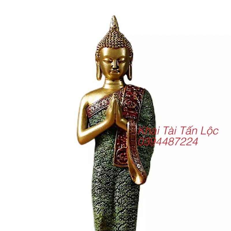 Tượng Phật Bổn Sư Thích Ca chắp tay đứng cao 20cm