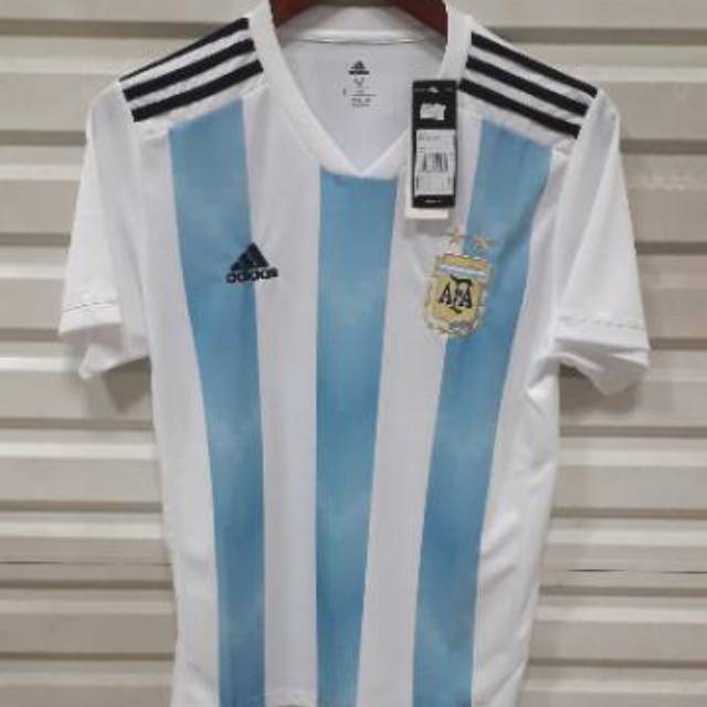 Áo Thun Đá Banh Đội Tuyển Argentina World Cup 2018