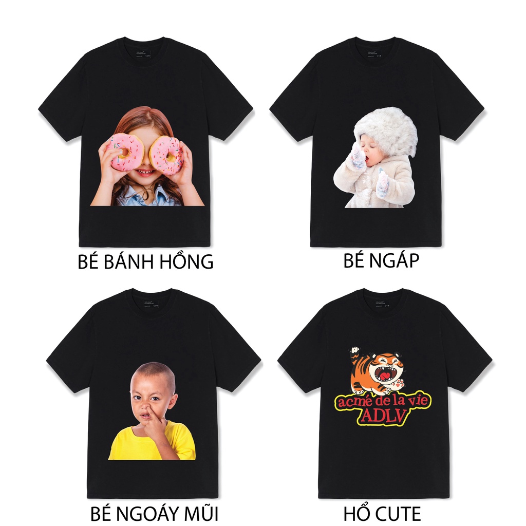 Áo thun Unisex ADLV 24 mẫu đẹp nhất, Áo phông dáng rộng tay lỡ, Form oversize Nam nữ, chất liệu cotton 100% thoáng má