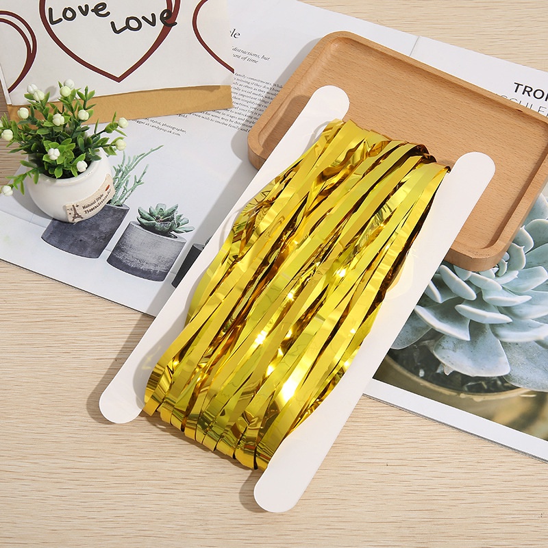 Dây Lá Nhôm Tua Rua 1M*2M Treo Trang Trí Tiệc Sinh Nhật/Tiệc Cưới