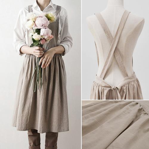 Tạp dề cotton kiểu dáng thanh lịch