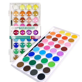 MÀU NƯỚC DẠNG NÉN MONT MARTE (WATERCOLOUR CAKE SET MONT MARTE)