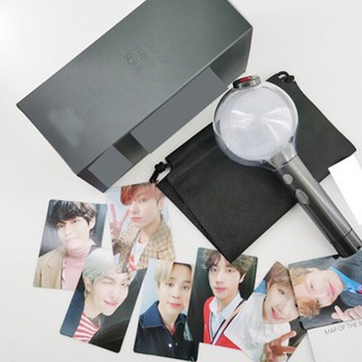 (kèm pin map) Gậy cổ vũ lightstick BTS UNOFF bomb ver 4 map of the soul có kết nối Bluetooth đổi màu