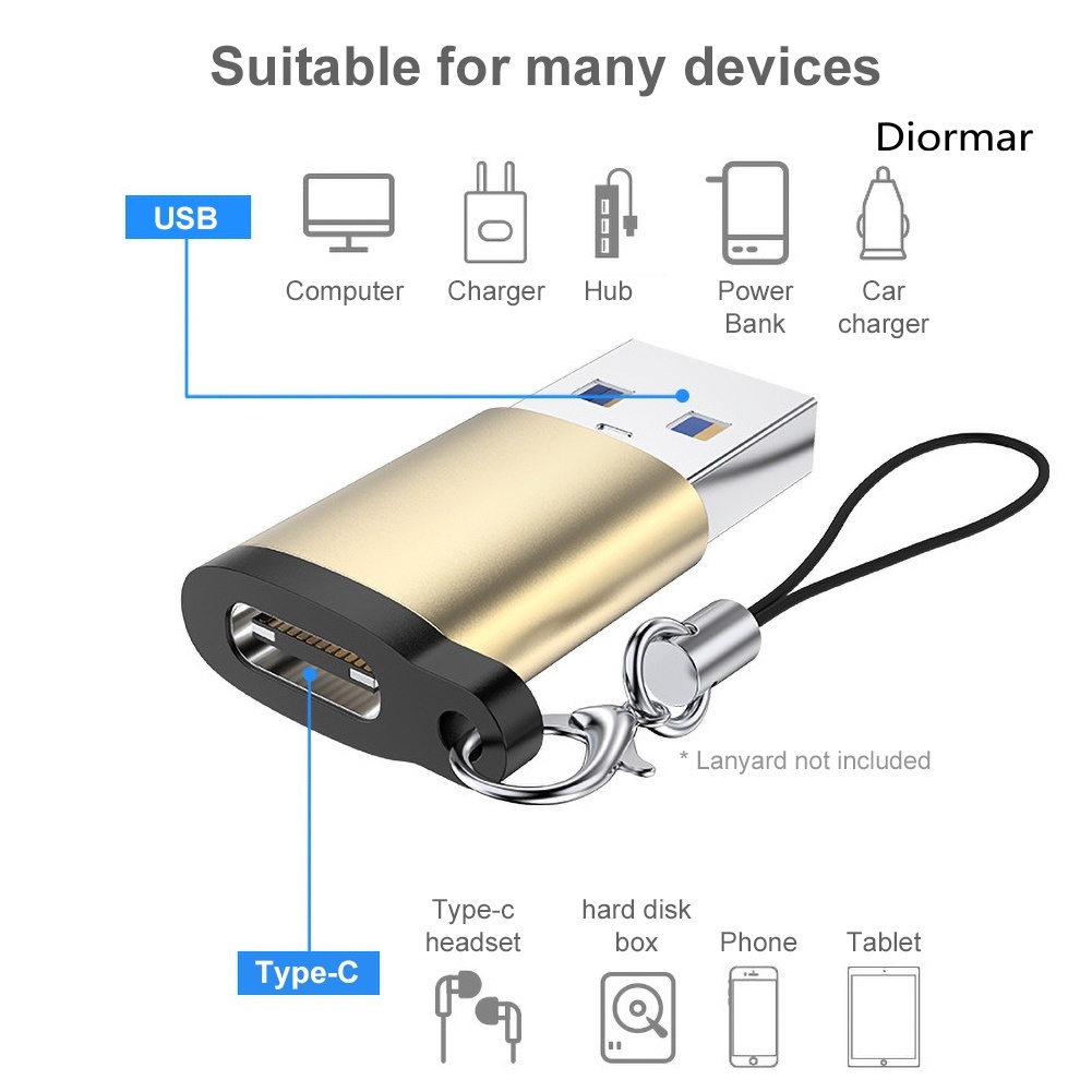 Đầu Chuyển Đổi Dữ Liệu Otg Loại C Sang Usb 3.0
