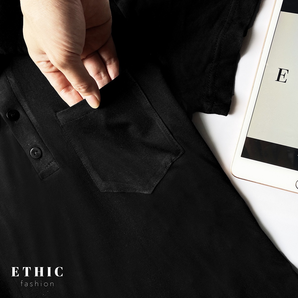 Đầm Đuôi Bèo Có Túi Ngực Chất Liệu Cotton