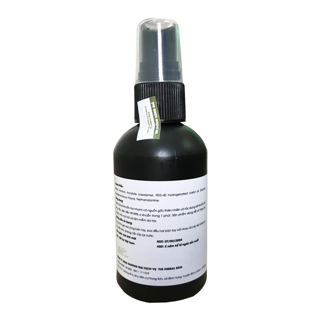 Gel rửa tay khô The Herbal Skin KNC xát khuẩn làm mềm da kháng khuẩn đến 99% | BigBuy360 - bigbuy360.vn