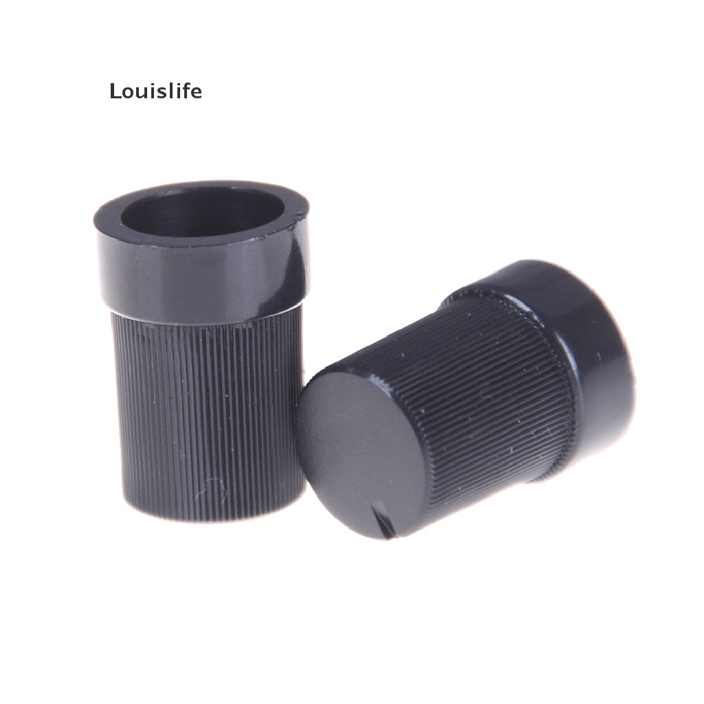 Bộ 10 Núm Vặn Chiết Áp Bằng Nhựa Màu Đen Cho Trục Đường Kính 6mm
