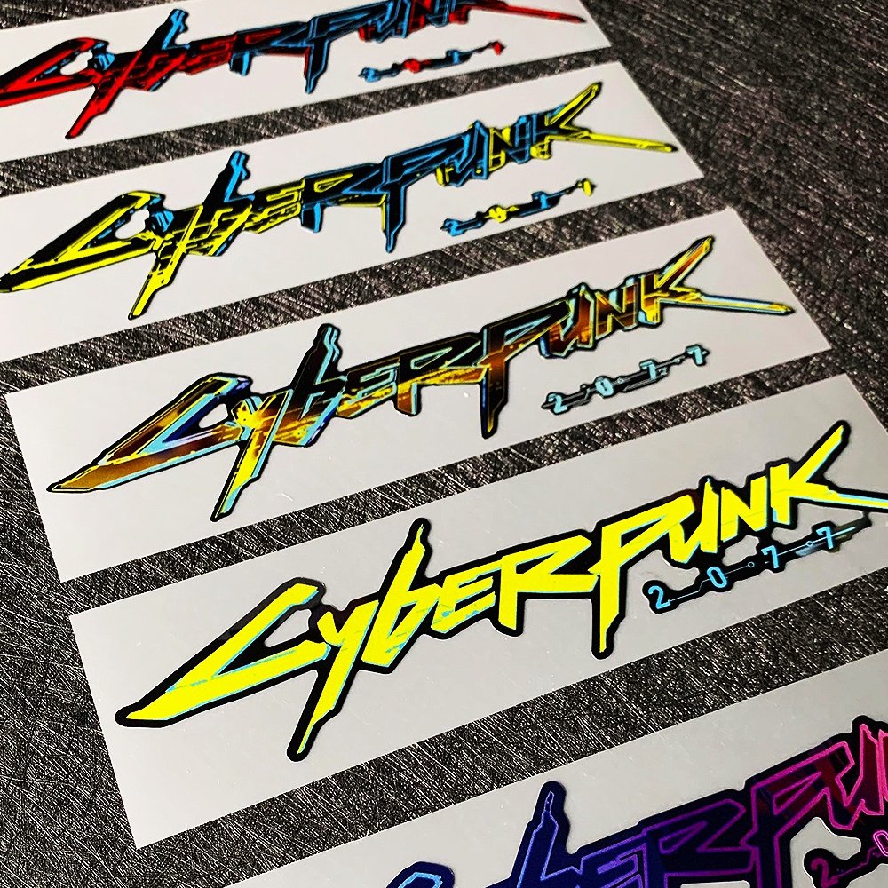 Miếng Dán Phản Quang Cyberpunk 2077 Trang Trí Xe Hơi Xe Máy