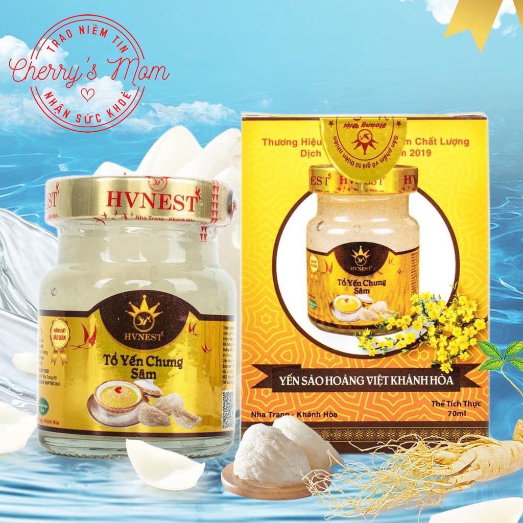 Tổ Yến Chưng Nhân Sâm (01 Hũ) Chưng Sẵn 70ml Chính Hãng Nha Trang Khánh Hòa Cho Người già, Người Ốm, Phái Mạnh | BigBuy360 - bigbuy360.vn