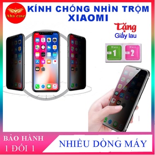 Kính Chống Nhìn Trộm Xiaomi – Cường lực cho Redmi Note 7 8 9 9S 10 10S 11 11S 9A 9 8pro 9Pro 10 Pro max Full Màn