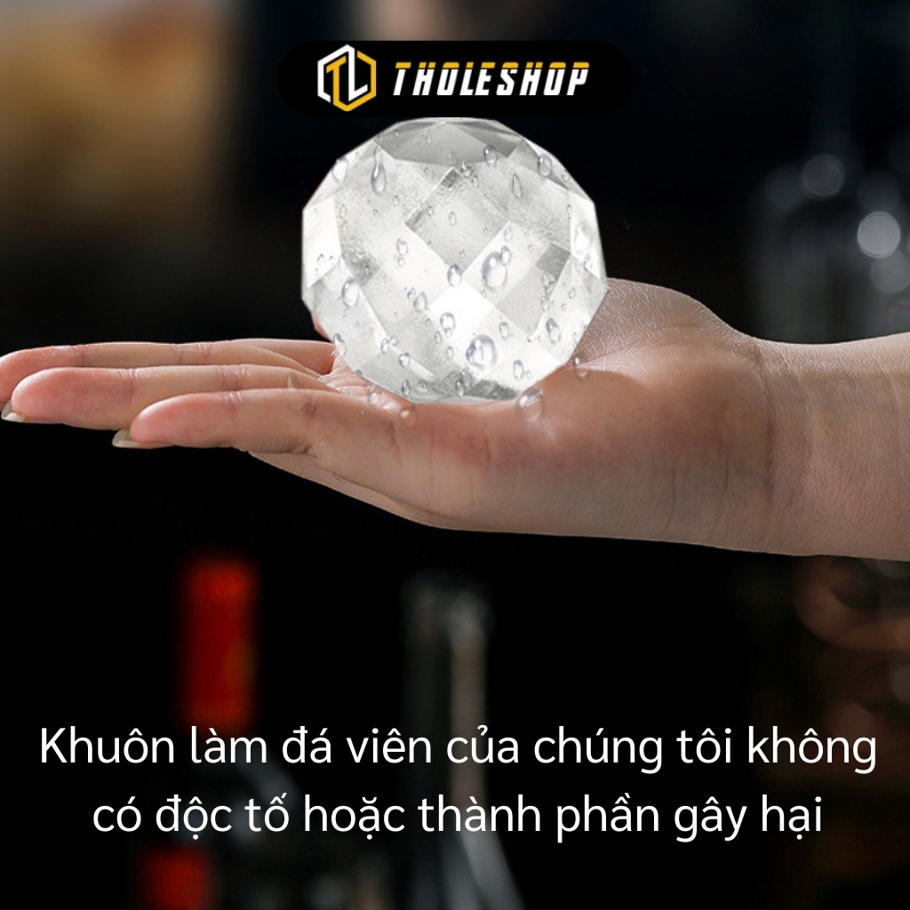 Khay Làm Đá Tròn - Khuôn 15 Ô Làm Viên Nước Đá, Thạch Dạng Tròn Cỡ Lớn Có Nắp 9900